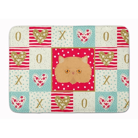 Carolines Treasures 19 x 27 in. Persian Modern Cat Love Machine Washable Memory Foam Mat CK5146RUG